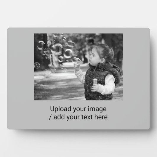 卓上プレート（イーゼル付） フォトプラーク (正面)