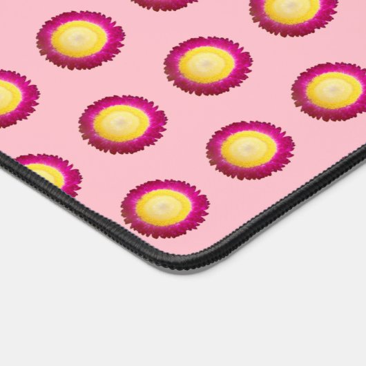 卓上マットの花の継ぎ目のない永遠の模様 デスクマット (コーナー)