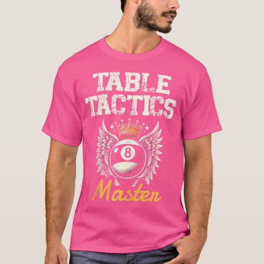 卓上戦術マスタープールビリヤード Tシャツ (正面)