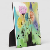 卓上抽象芸術プラーク（イーゼル付） フォトプラーク (側面)