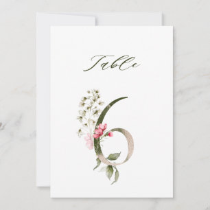 卓上番号6 テーブルナンバー