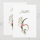 卓上番号6 テーブルナンバー (正面/裏面)