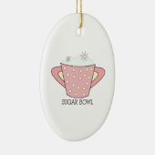 卓上砂糖入れ セラミックオーナメント (右)