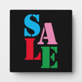 卓上販売の看板、小売店舗の看板、ブラック フォトプラーク (正面)