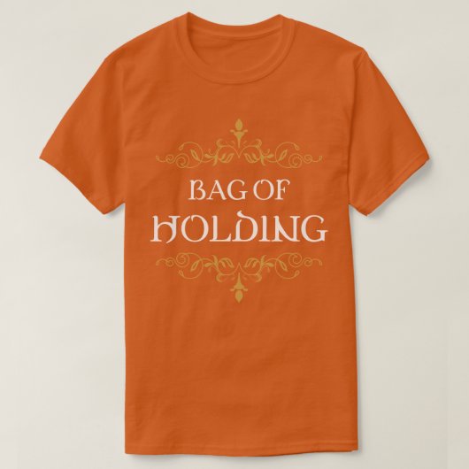 卓上RPG中毒者の保持バッグ Tシャツ (デザイン正面)
