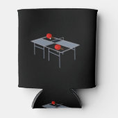 卓子のテーブルにパドルを置き 缶クーラー (正面)