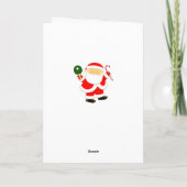 卓球おもしろいのクリスマス シーズンカード (裏面)