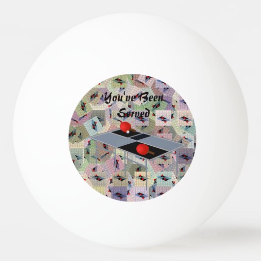 卓球おもしろいのデザインを務めてきた 卓球ボール (正面)