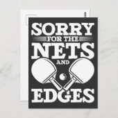 卓球おもしろい引用文皮肉ピンポンプレイ ポストカード (正面/裏面)