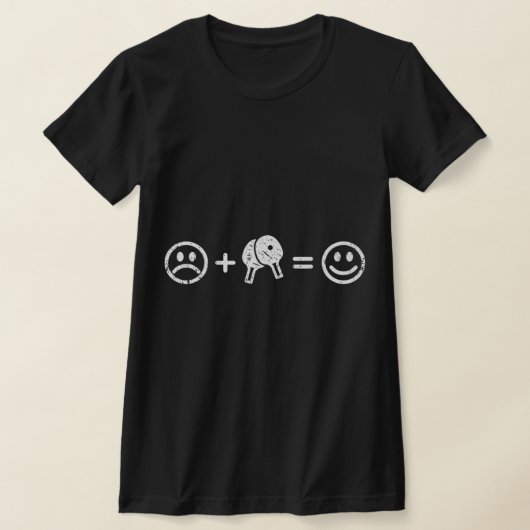 卓球が幸せなおもしろいギフトテーブルテニスPla Tシャツ (レイダウン)