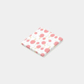 卓球こうもりとボールパターン(の模様が)あるノベルティ ポストイット (アングル)