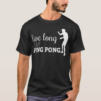 卓球で長生き Tシャツ