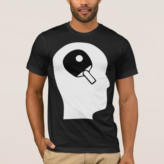 卓球について考えること Tシャツ (正面)
