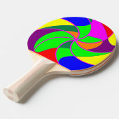 卓球のこうもり/かい-回転を着色して下さい 卓球ラケット (正面アングル)