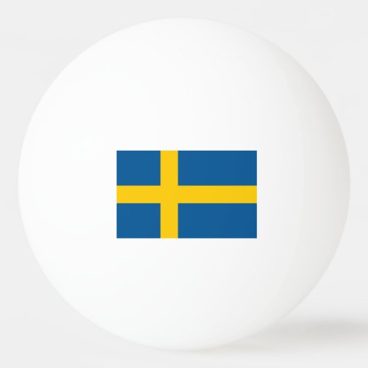 卓球のためのスウェーデン国旗ピンポンボール 卓球ボール (正面)