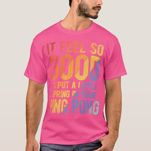 卓球のためのピンポン Tシャツ (正面)