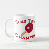 卓球のチャンピオン コーヒーマグカップ (左)