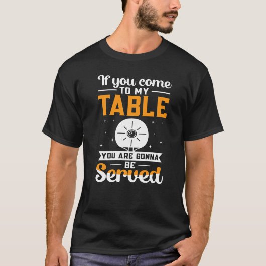 卓球の卓球が提供される予定 Tシャツ (正面)