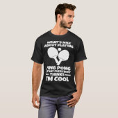 卓球の卓球に遊関して何が良いか Tシャツ (正面フル)