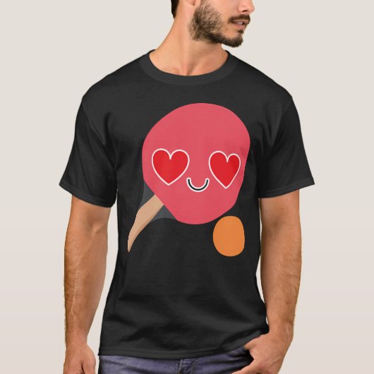 卓球の絵文字 Tシャツ (正面)
