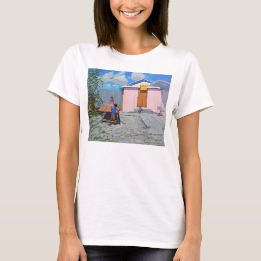 卓球のDe African Queenの隠れ場所 Tシャツ (正面)
