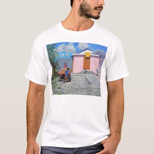 卓球のDe African Queenの隠れ場所 Tシャツ (正面)