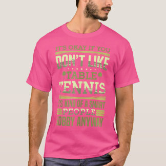 卓球は人々の趣味の頭が切れる一種であるピン Tシャツ