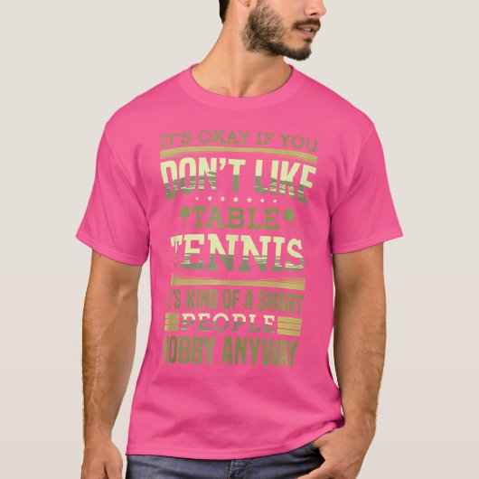 卓球は人々の趣味の頭が切れる一種であるピン Tシャツ (正面)