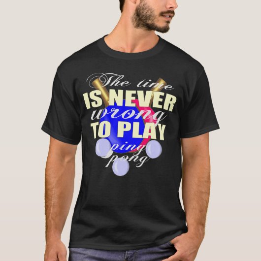 卓球は屋内素晴らしのスポーツ Tシャツ (正面)