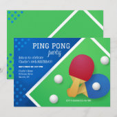 卓球への招待 招待状 (正面/裏面)