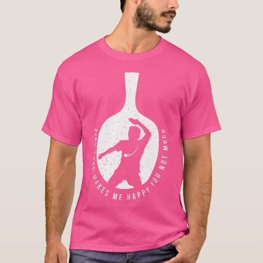 卓球またはPiの恋人のためのピンポンことわざ Tシャツ (正面)