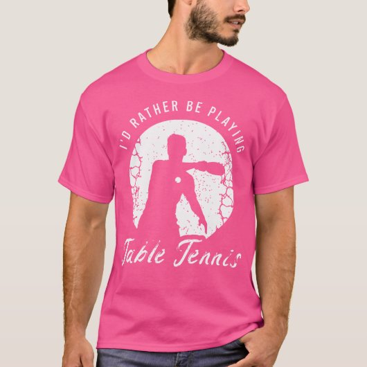 卓球またはPiの恋人のためのピンポンことわざ Tシャツ (正面)