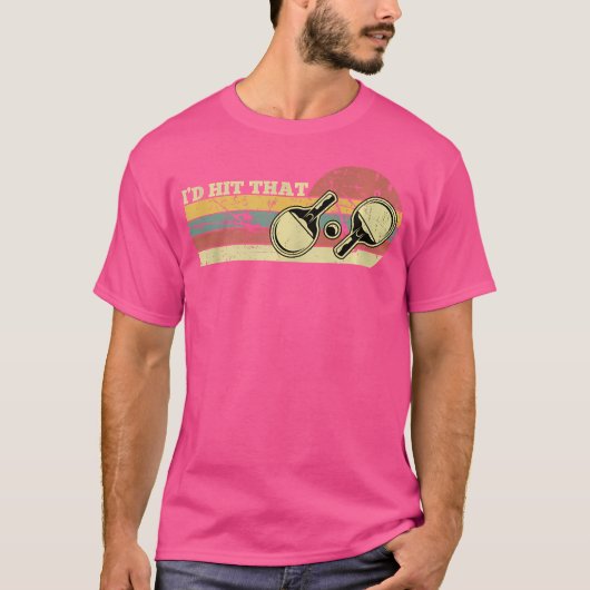 卓球をします Tシャツ (正面)