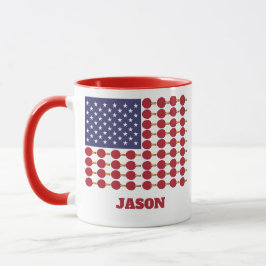 卓球アメリカ国旗 マグカップ