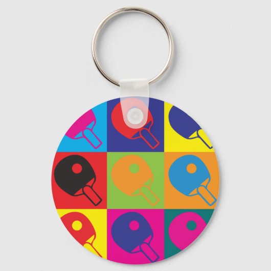 卓球アーポップ・アートのト キーホルダー (正面)