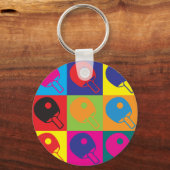 卓球アーポップ・アートのト キーホルダー (正面)