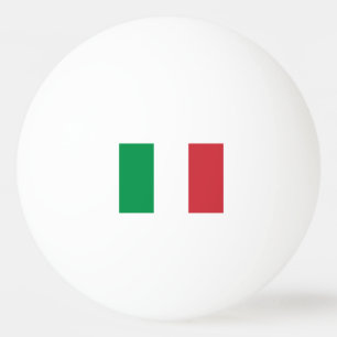 卓球イタリアン用のピンポンボールを旗で揚げる 卓球ボール
