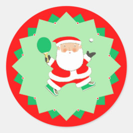 卓球クリスマスプレゼント ラウンドシール