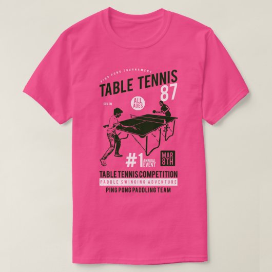 卓球コンクール Tシャツ (デザイン正面)