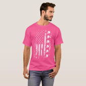 卓球シャツアメリカンフラッグUsa卓球 Tシャツ (正面フル)