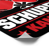 卓球シューズとプッシュキング ポスター (角)