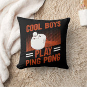 卓球スポカッコいいート男子遊ピンポン クッション (ブランケット)