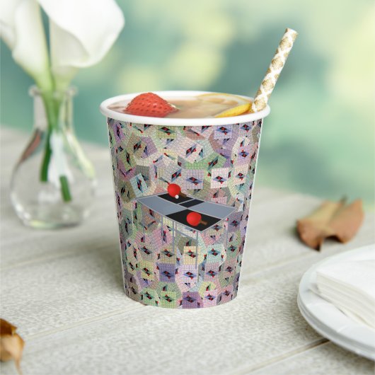 卓球テーブル、 紙コップ (インサイチュ)