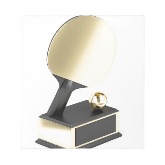 卓球トロフィー ノートパッド (正面)