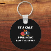 卓球パドルコーチそれだけのピンポン言った キーホルダー (正面)