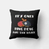 卓球パドルコーチそれだけのピンポン言った クッション (裏面)