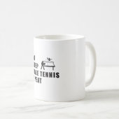 卓球パドルピンポンリピートギフトアイディア コーヒーマグカップ (正面右)