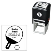 卓球パーソナライズされたラケット差出人住所 セルフインキングスタンプ (インサイチュ)