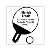 卓球パーソナライズされたラケット差出人住所 セルフインキングスタンプ (デザイン)