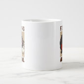 卓球ピンポンおもしろいビンチュロンベアキャット ジャンボコーヒーマグカップ (正面)